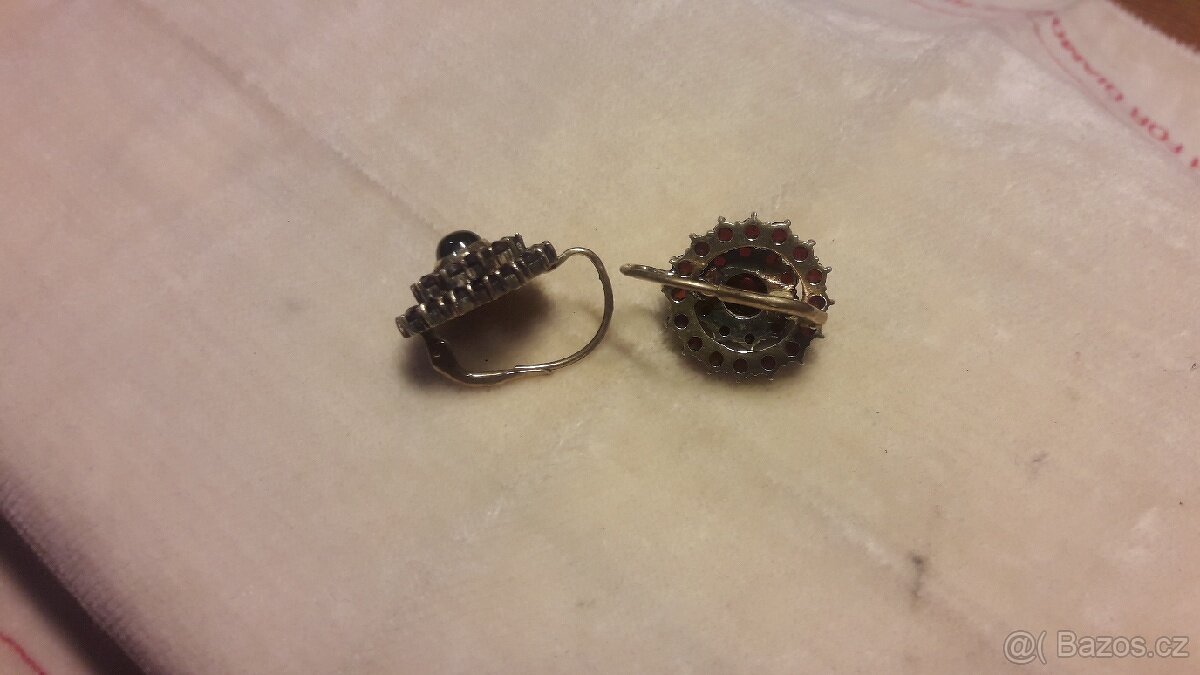 Český granát starožitné šperky - 3