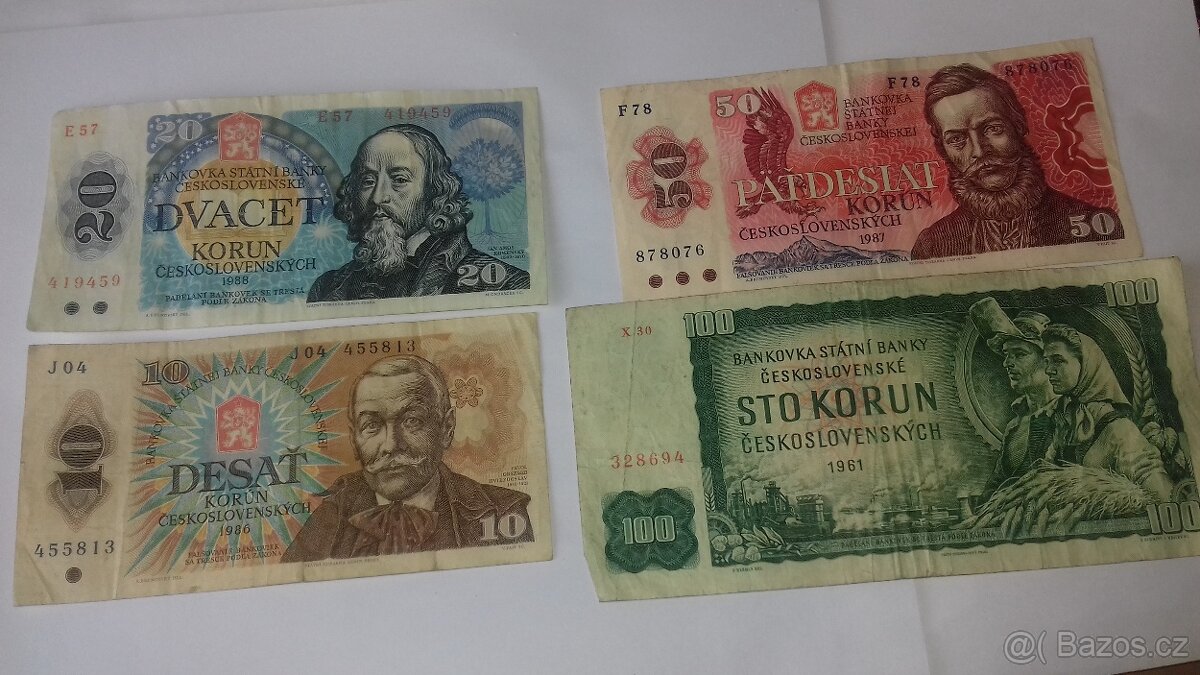 Bankovky a mince Československo - 3