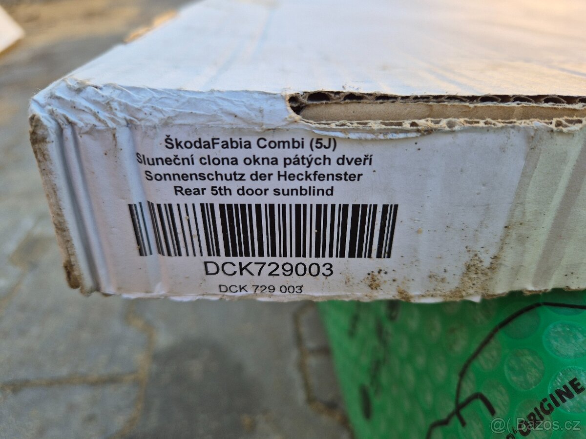 sluneční clona okna pátých dveří Škoda Fabia DCK729003 - 3