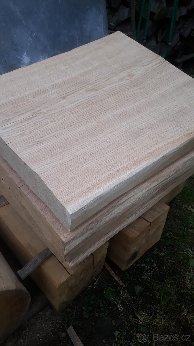 Dubový stůl, masívní dubová deska - 3