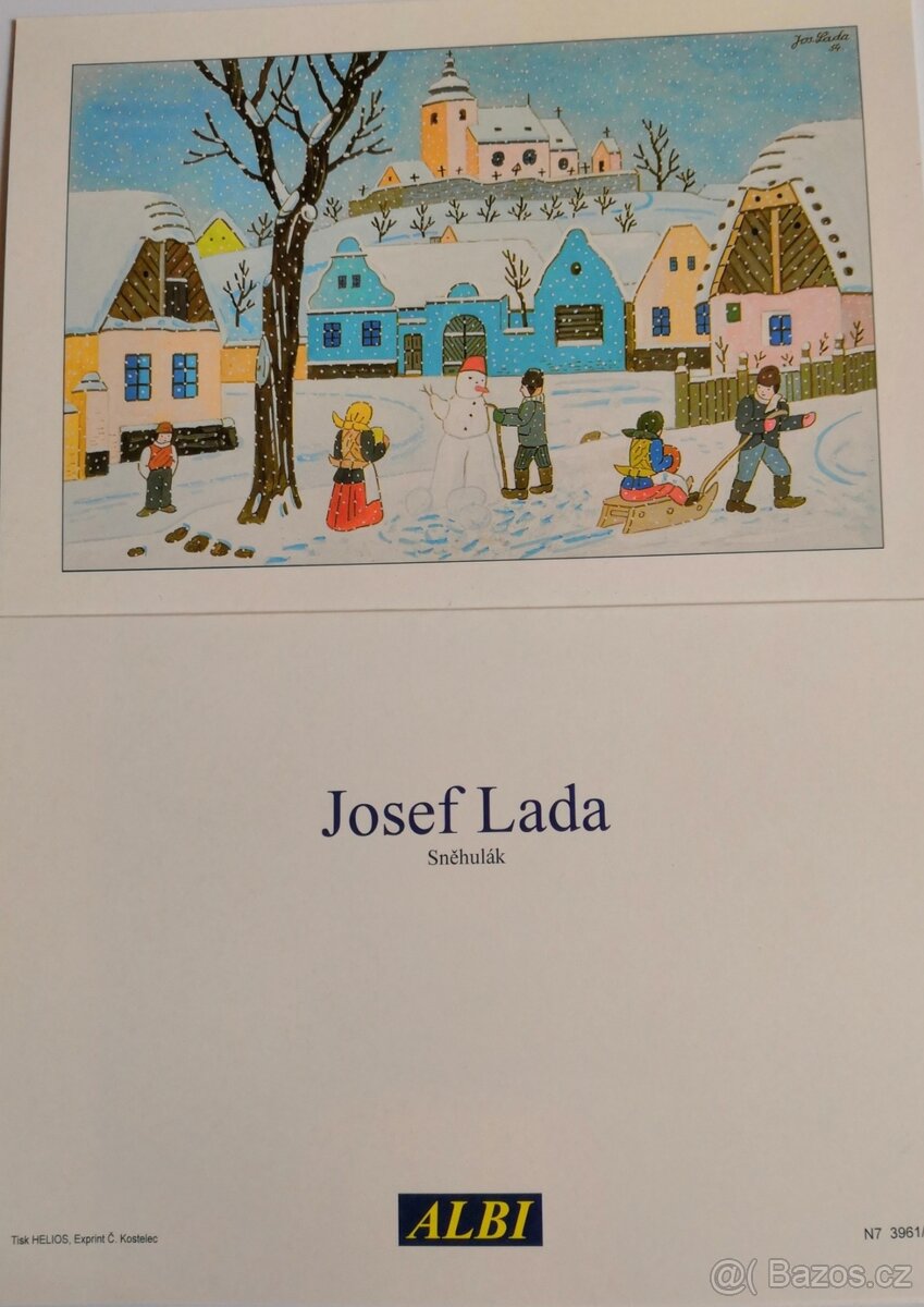 Prodám otevírací přání od Josefa Lady - 3