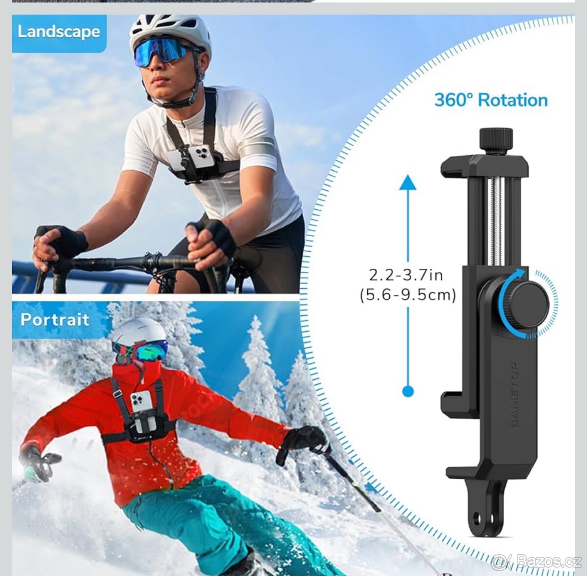 Držák na telefon s hrudním popruhem Sametop - 3