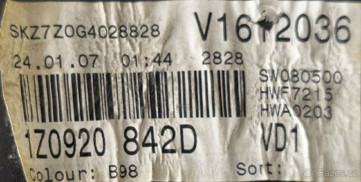 Budíky Octavia 2 nafta Maxidot 1Z0920842D předface - 3