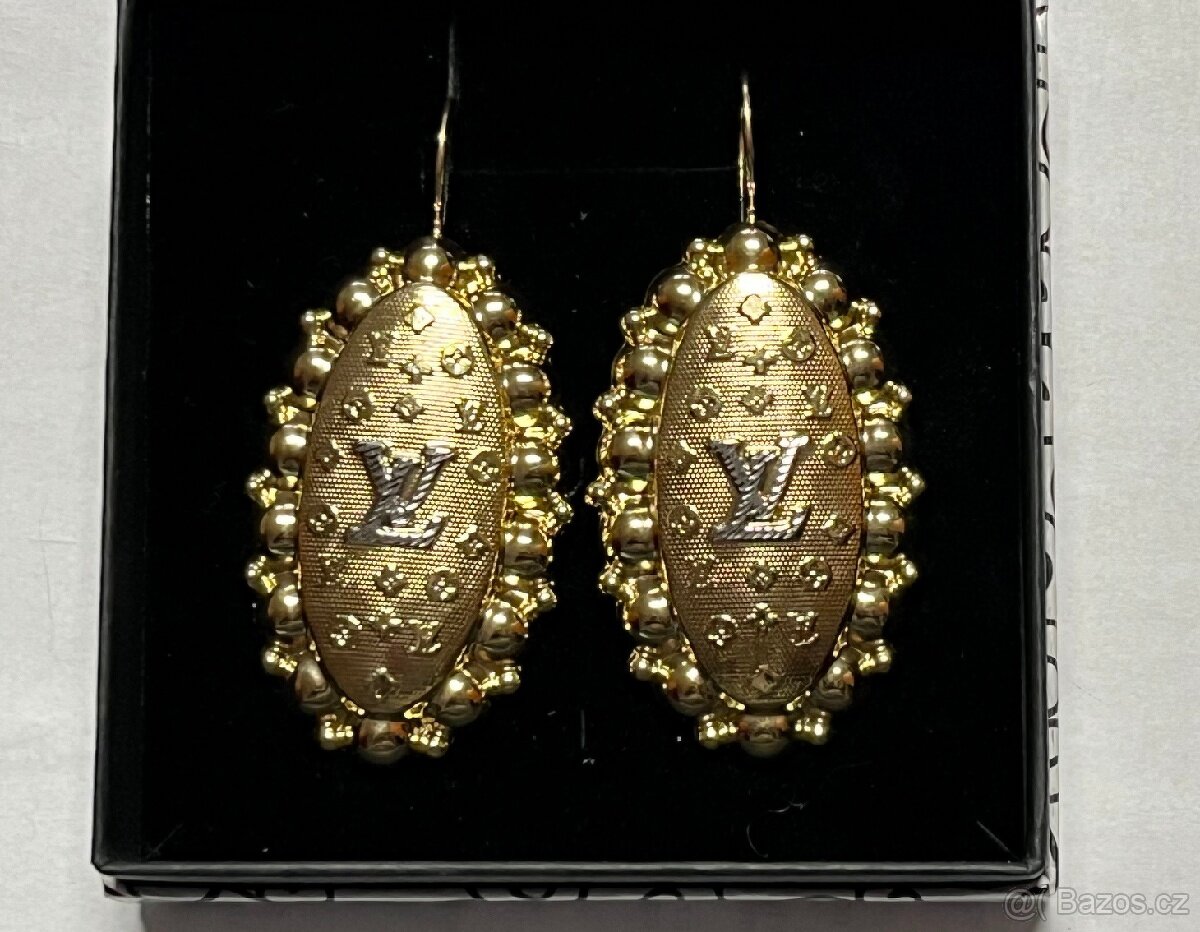 Zlaté náušnice LV - 3