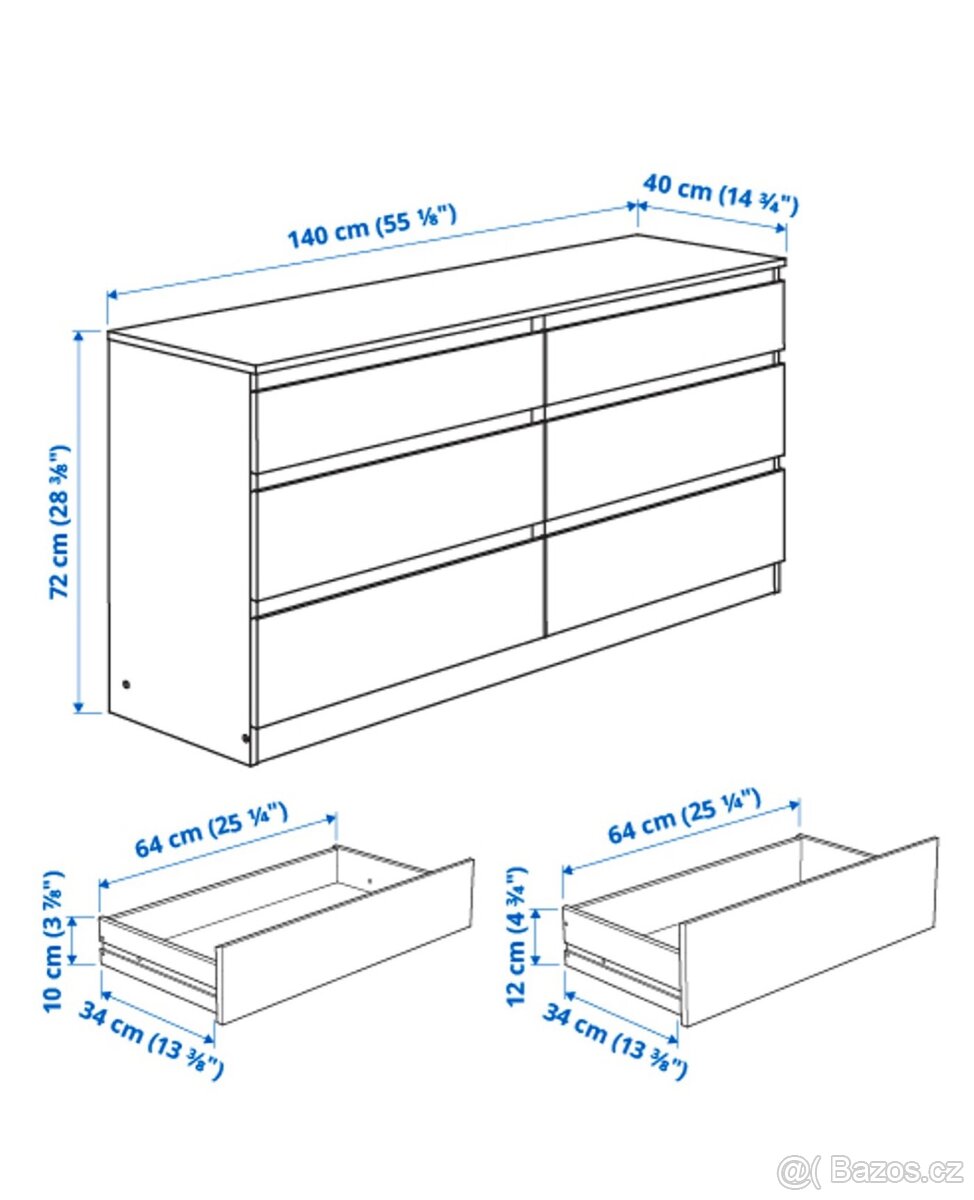 Komoda Kullen IKEA - 3