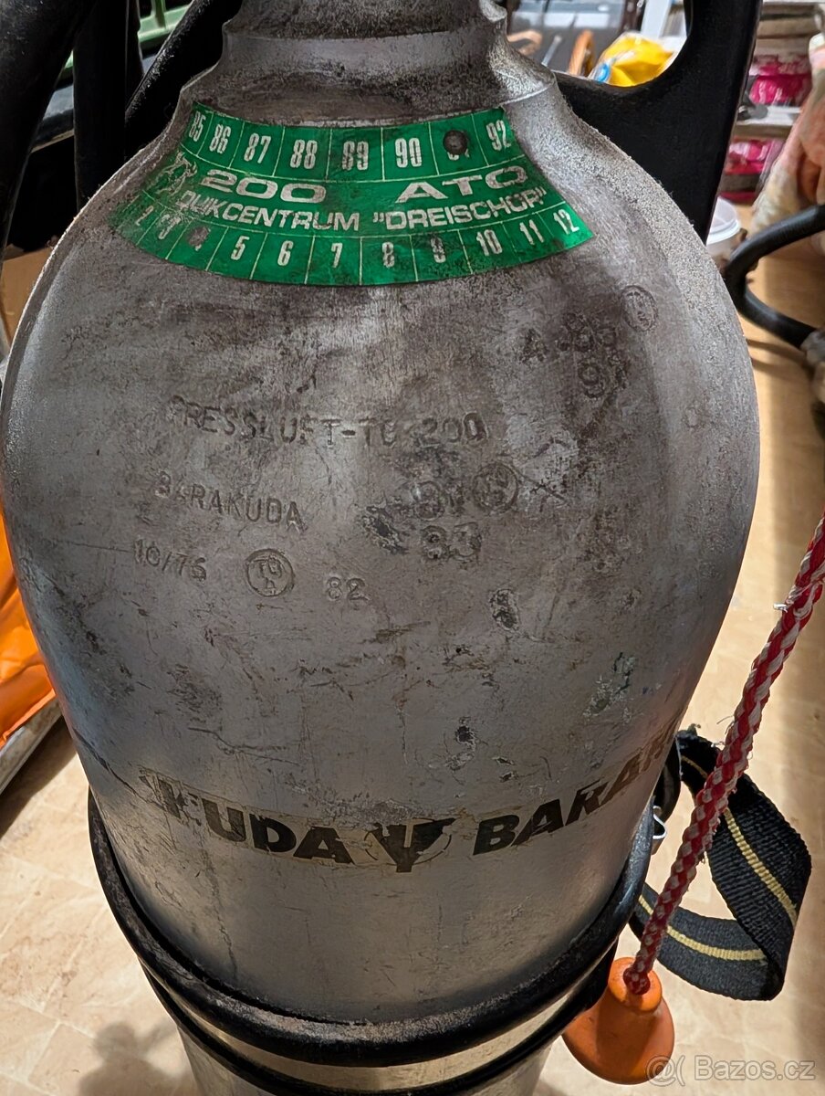 Barakuda ,potápěčska láhev, dekorace - 3