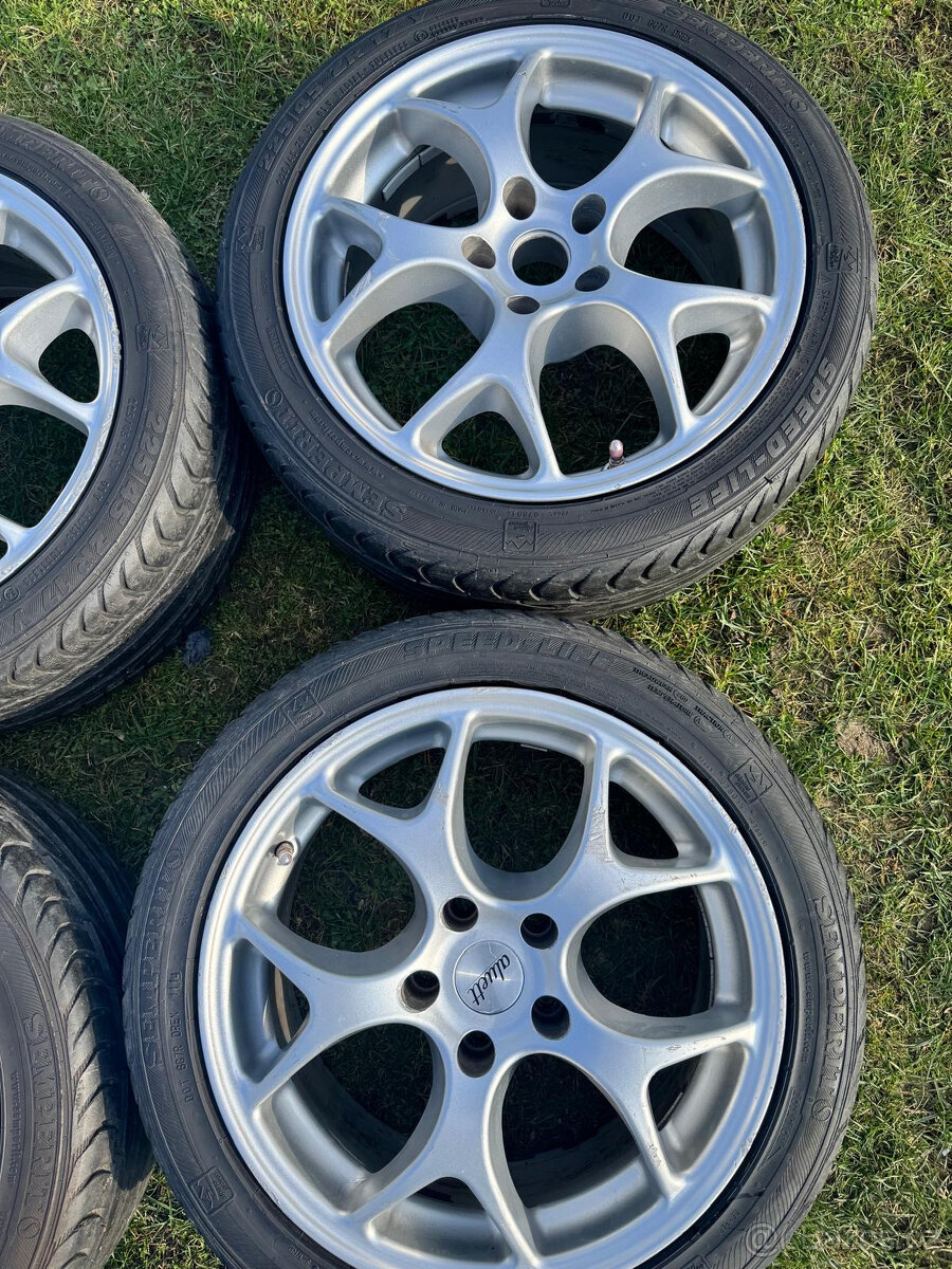 Alu disky Aluett 17" rozteč 5x112 + pneu pěkné - 4 kusy - 3