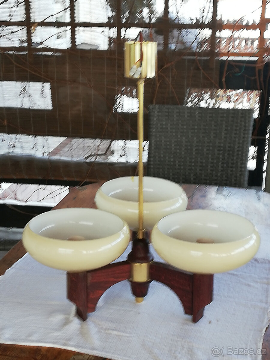 STAROŽITNÝ TROJRAMENNÝ LUSTR - 3