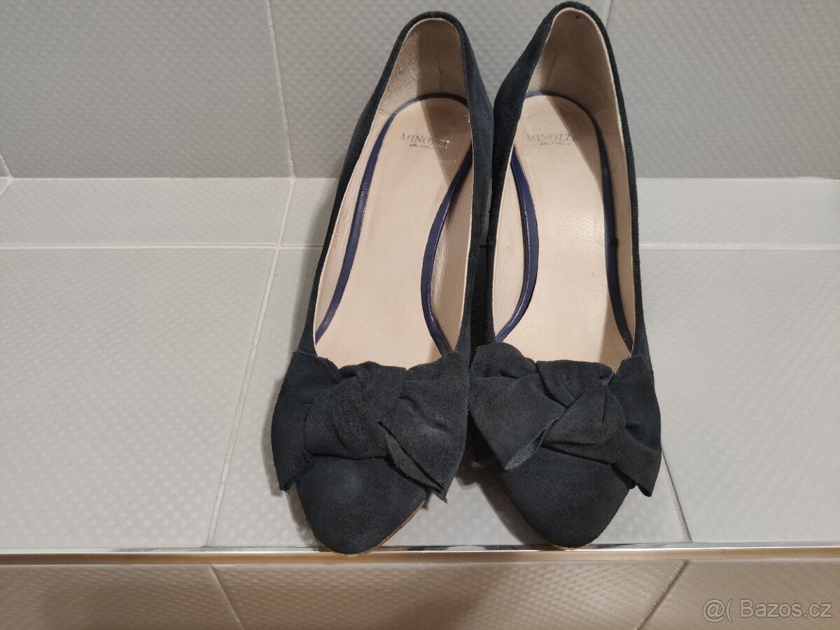 Dámské semišové lodičky Minozzi Milano - 3