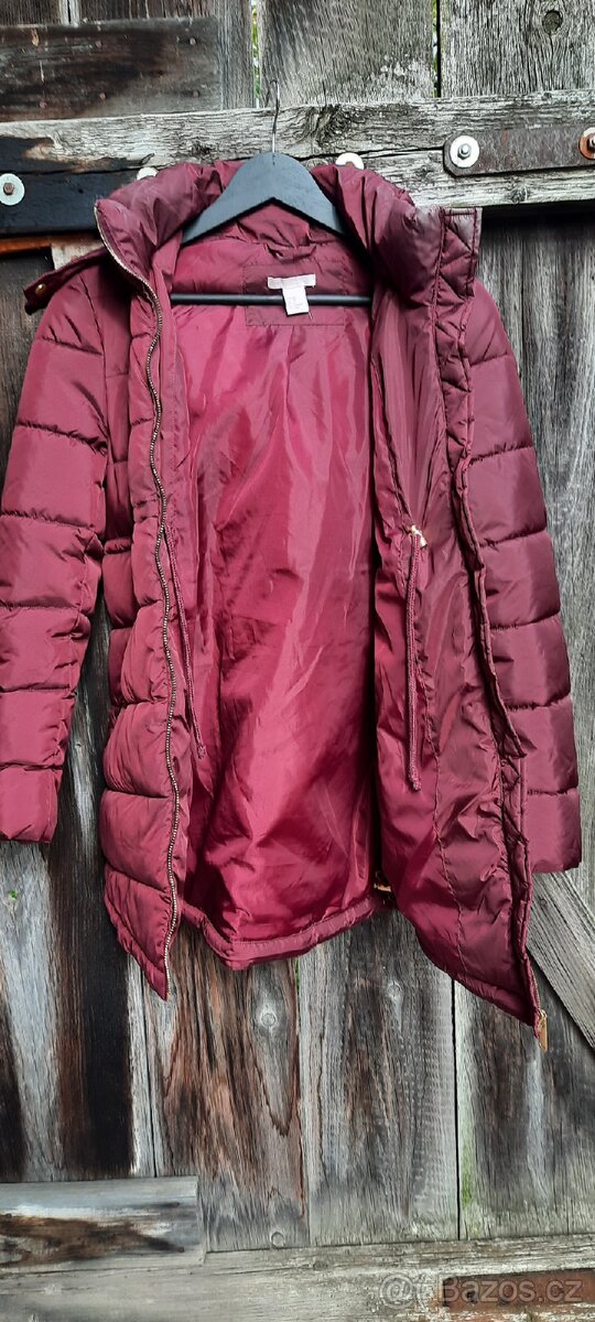 Těhotenská zimní bunda H&M, vel. XS, v TOP stavu - 3