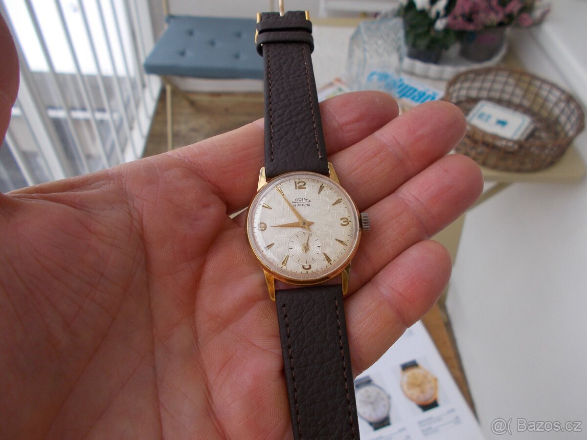 pekne funkcni zlacene hodinky prim Mřížky rok 1965 - 3