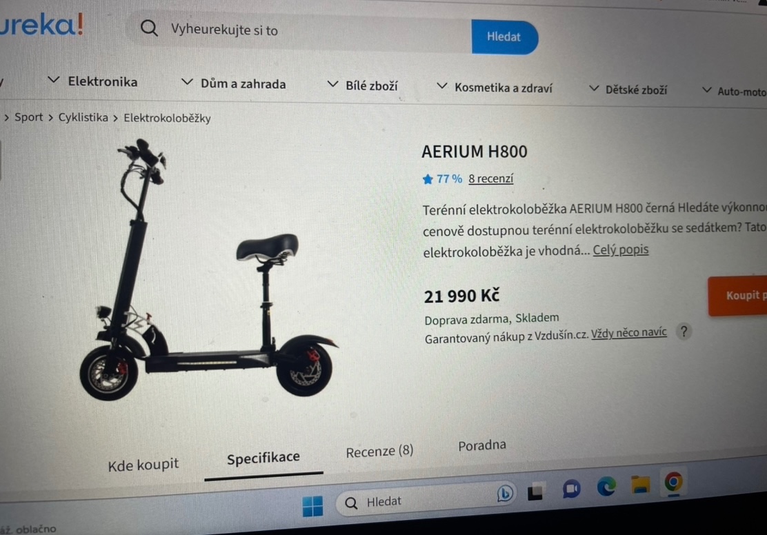 Prodam novou elektrokolobezku-nejeta,slozena - 3