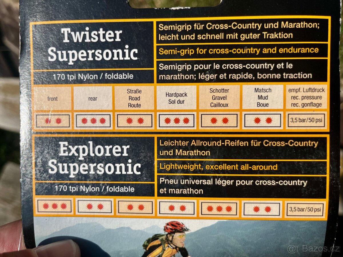 Predám NOVÝ plášť na MTB Continental Twister 26 x 1.90 - 3