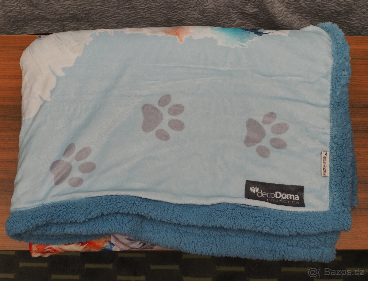 NOVÁ beránková deka kočky - 3