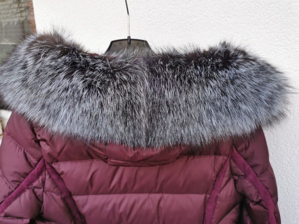 DÁMSKÁ ZIMNÍ BUNDA KARA SE STŘÍBRNOU LIŠKOU - vel.42 - 3