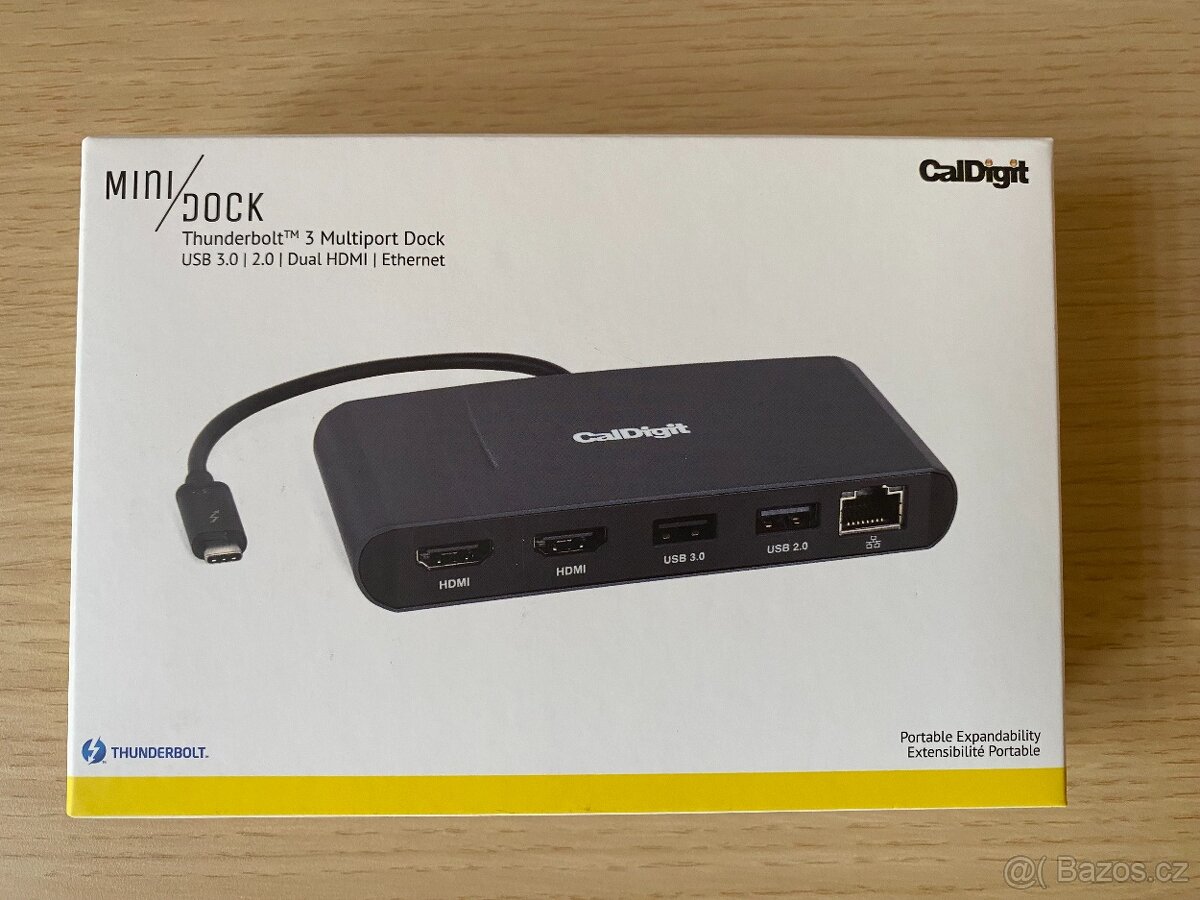 Nová mini dokovací stanice CalDigit Thunderbolt 3 - orig. b. - 3