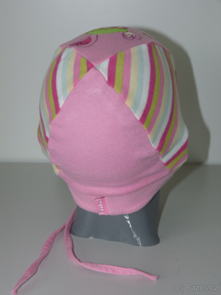 Bavlněné čepice na uvázání - 3