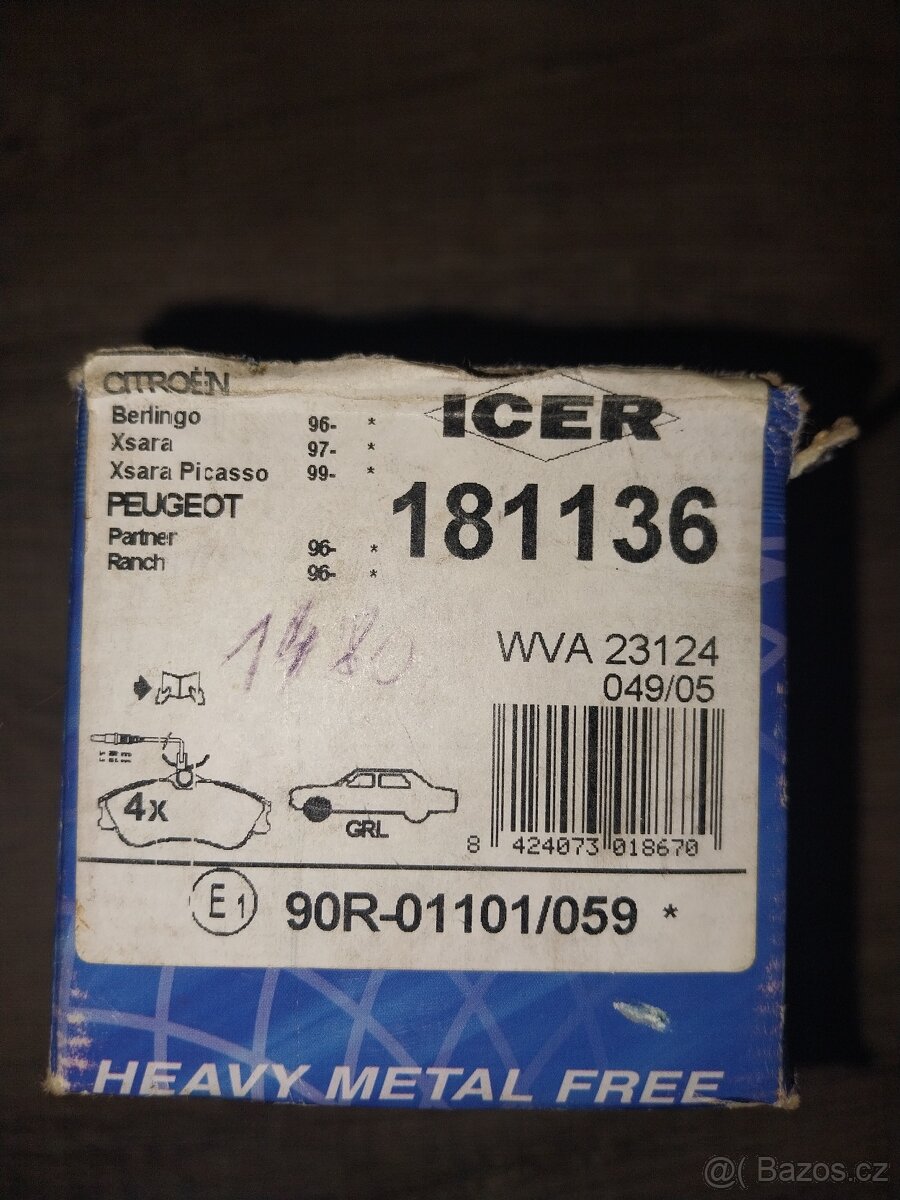 Brzdové destičky 181136 - 3