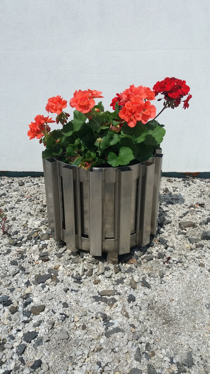 Nerezový květináč / odpadkový koš - 3