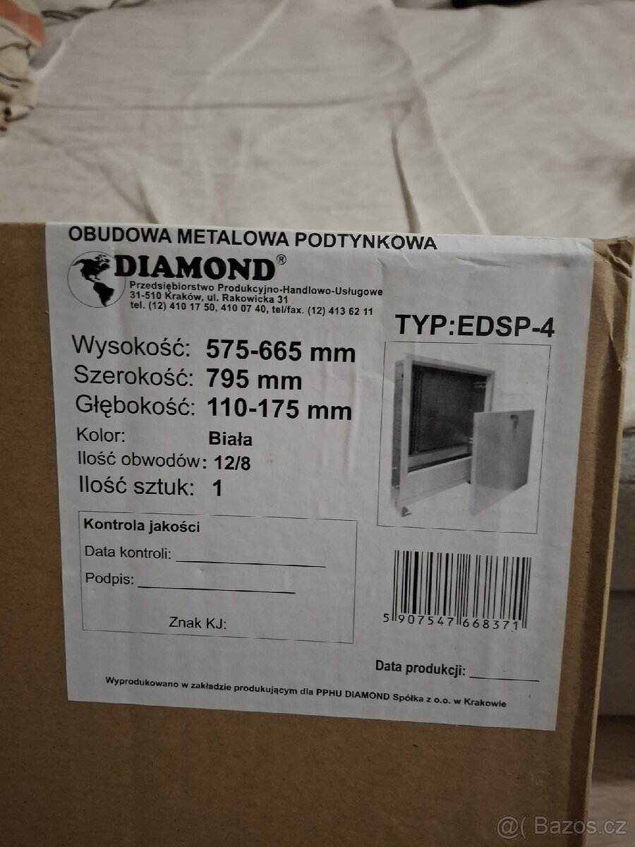 Skříň rozdělovače na podlahové vytápění EDSP-4 - 3