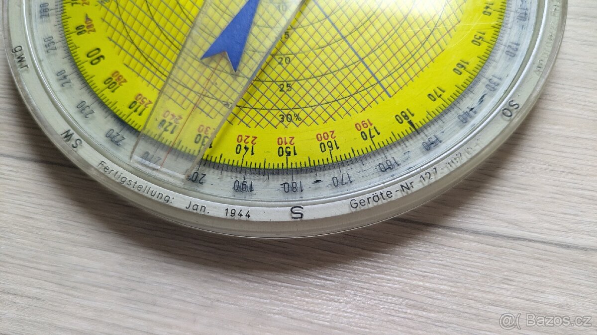 Navigační pravítko Luftwaffe DR3 - 3