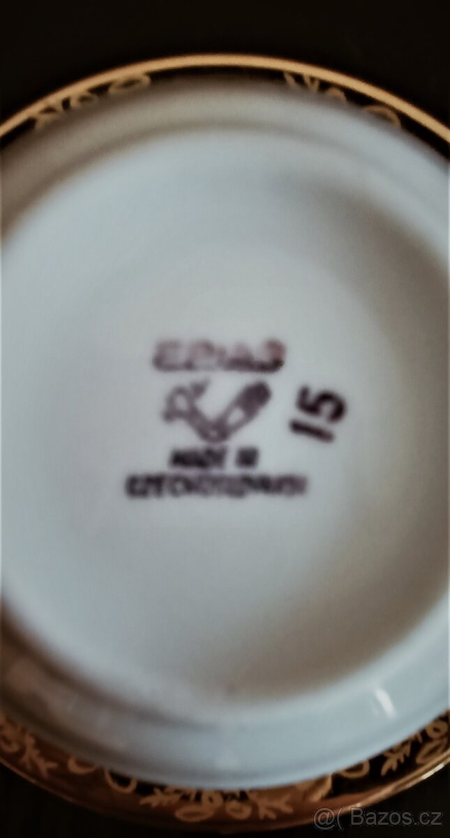 Retro čajový servis 6 + 6 kusů - 3