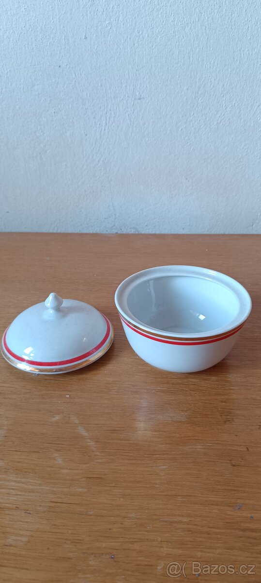 Porcelánová retro cukřenka - 3