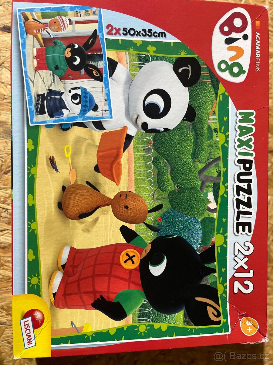 plyšák Bing 50cm + maxi puzzle 2x12ks - 3