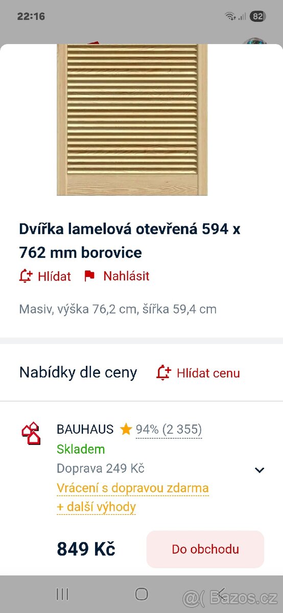 Dvířka lamelová - 3