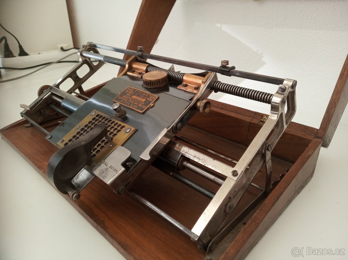 Prodám unikátní psací stroj HALL (Boston model) - 3