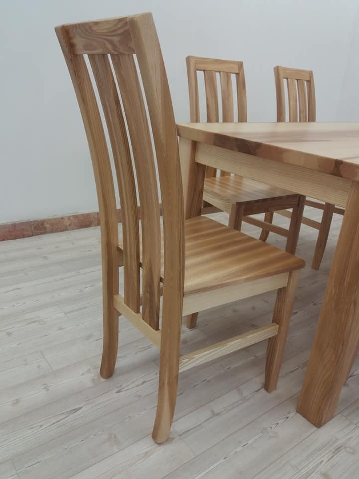 nový masivní jasanový stůl, deska 4 cm, Odvoz, montáž po Čr - 3