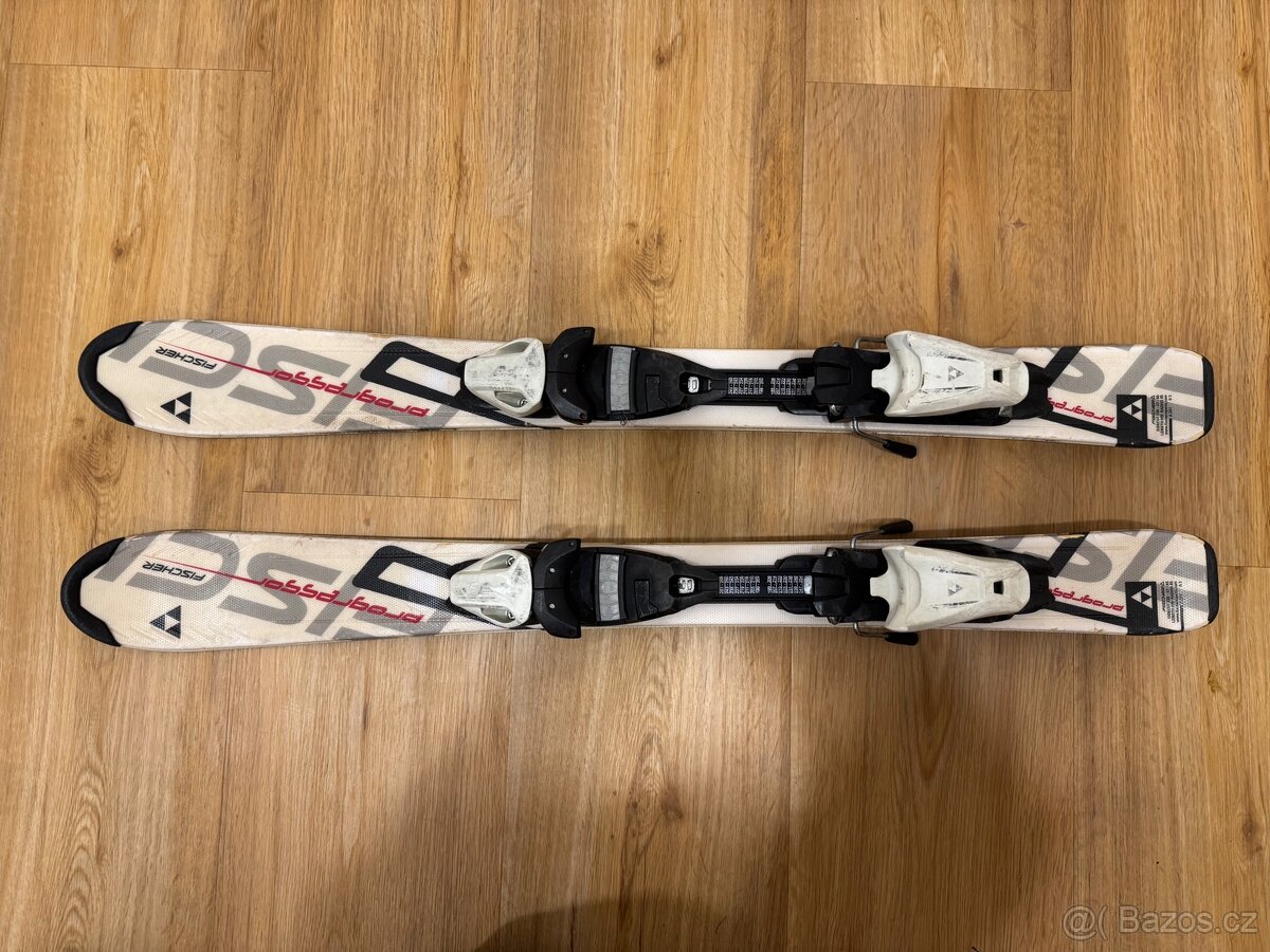 Dětské lyže Fischer 90 cm a lyžáky - 3
