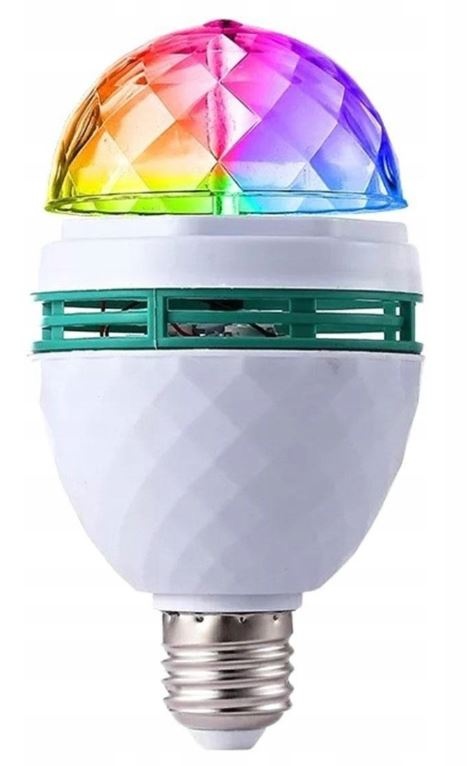 Barevné disco světlo, křišťálové koule - 2 ks - 3