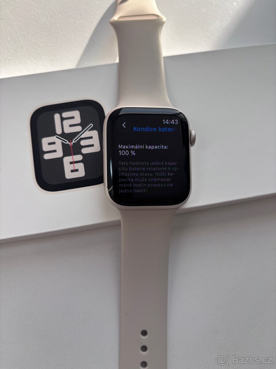 Apple watch SE 2 44mm - 100% baterie, záruka - 3