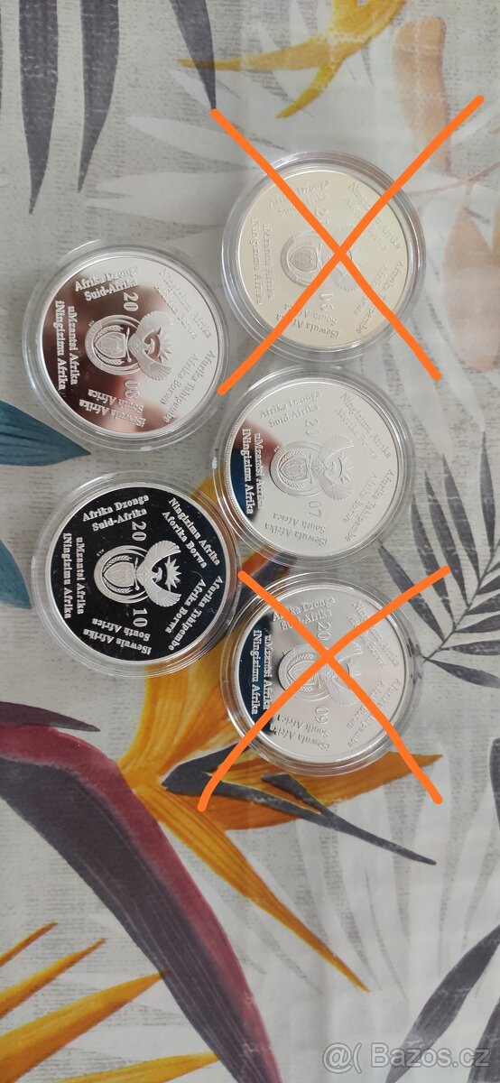 Stříbrné mince 2 Rand Fifa SA, Jižní Afrika, 168,15g .925 - 3