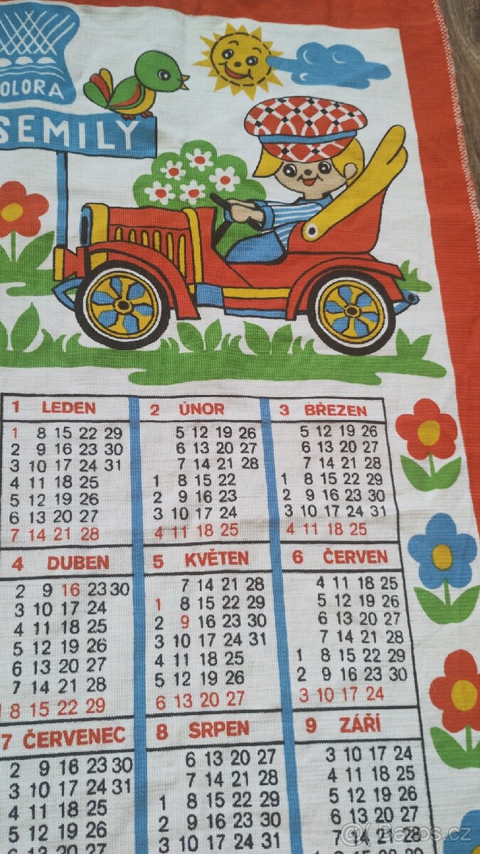 Látkový kalendář z roku 1979 - 3