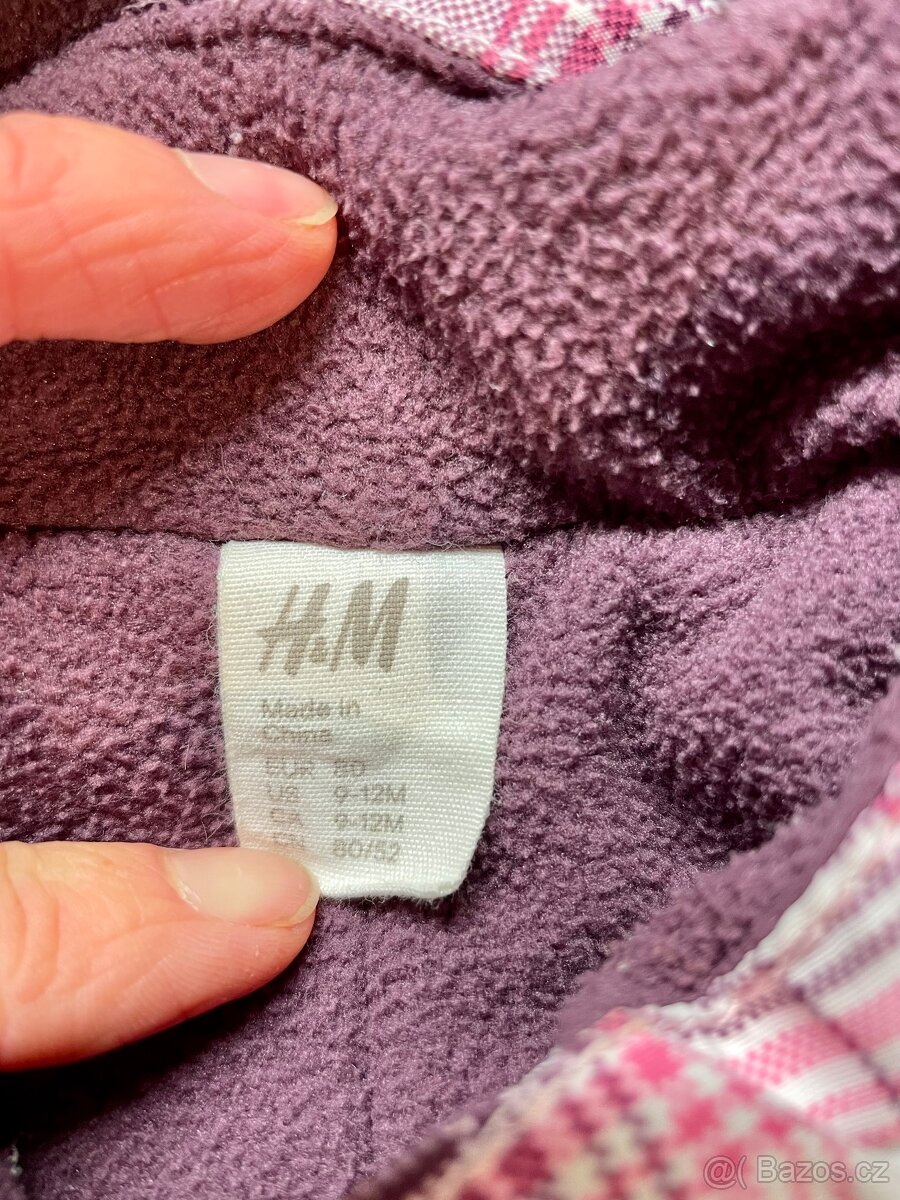 Teplá kombinéza vel. 80, 9-12 měs. - 3