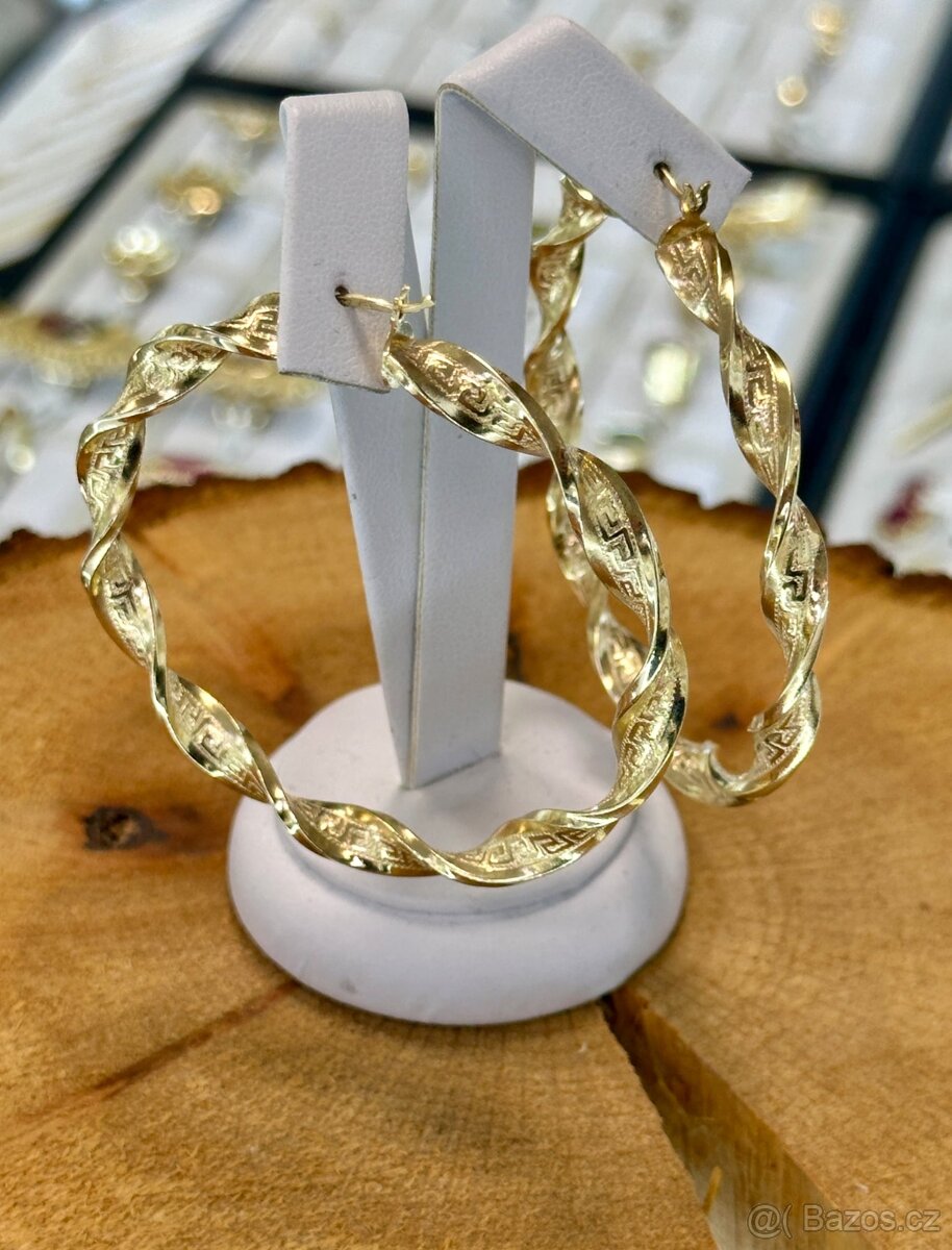 Zlaté náušnice 11,39g - 3