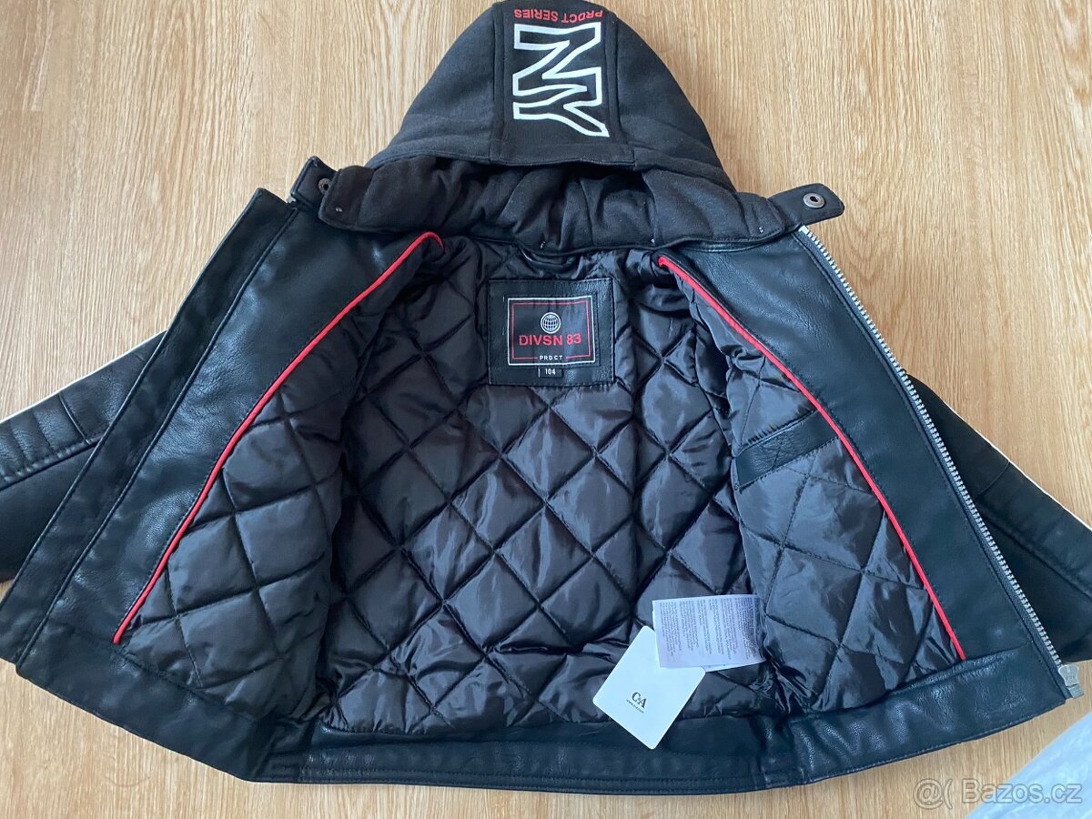 Chlapecká kožená bunda - C&A, vel. 104 - 3