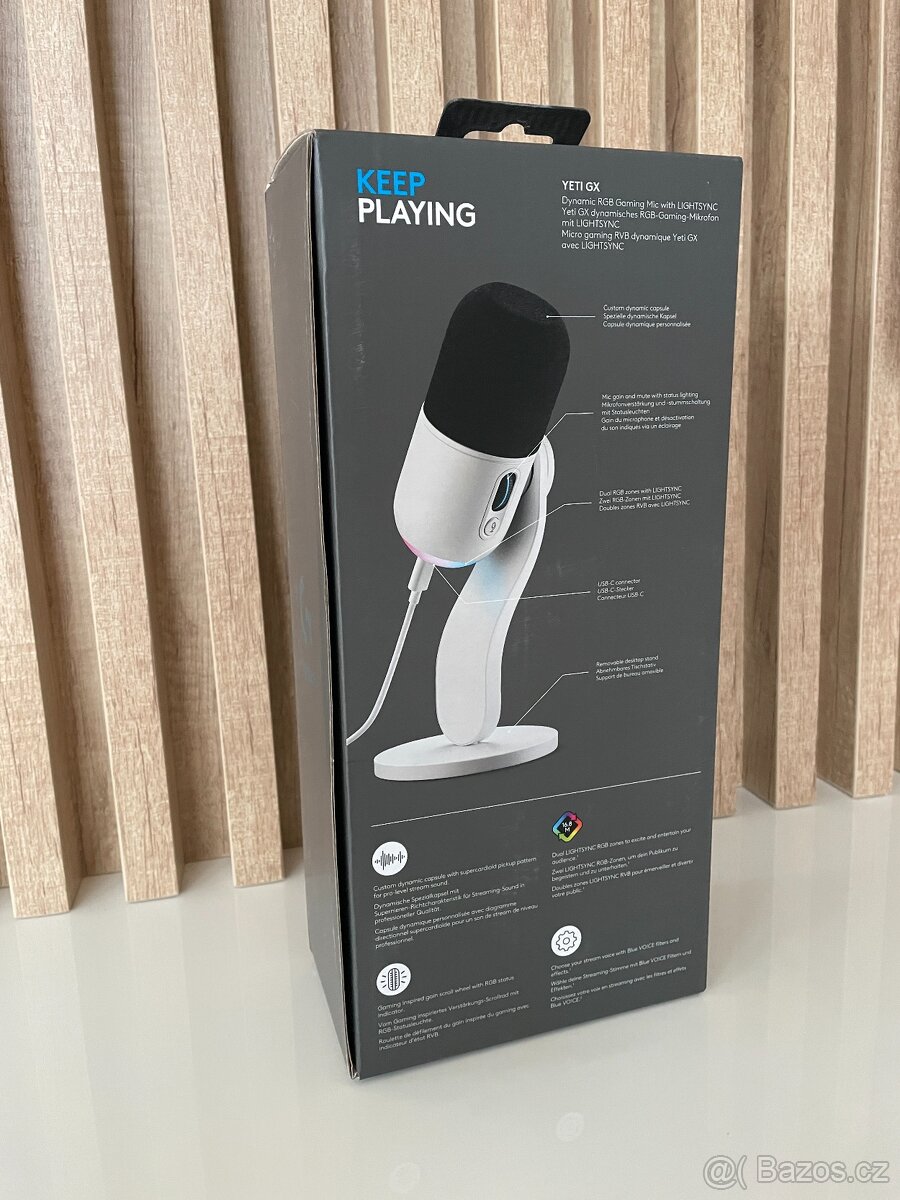 Logitech YETI GX Dynamic RGB mikrofon - 3