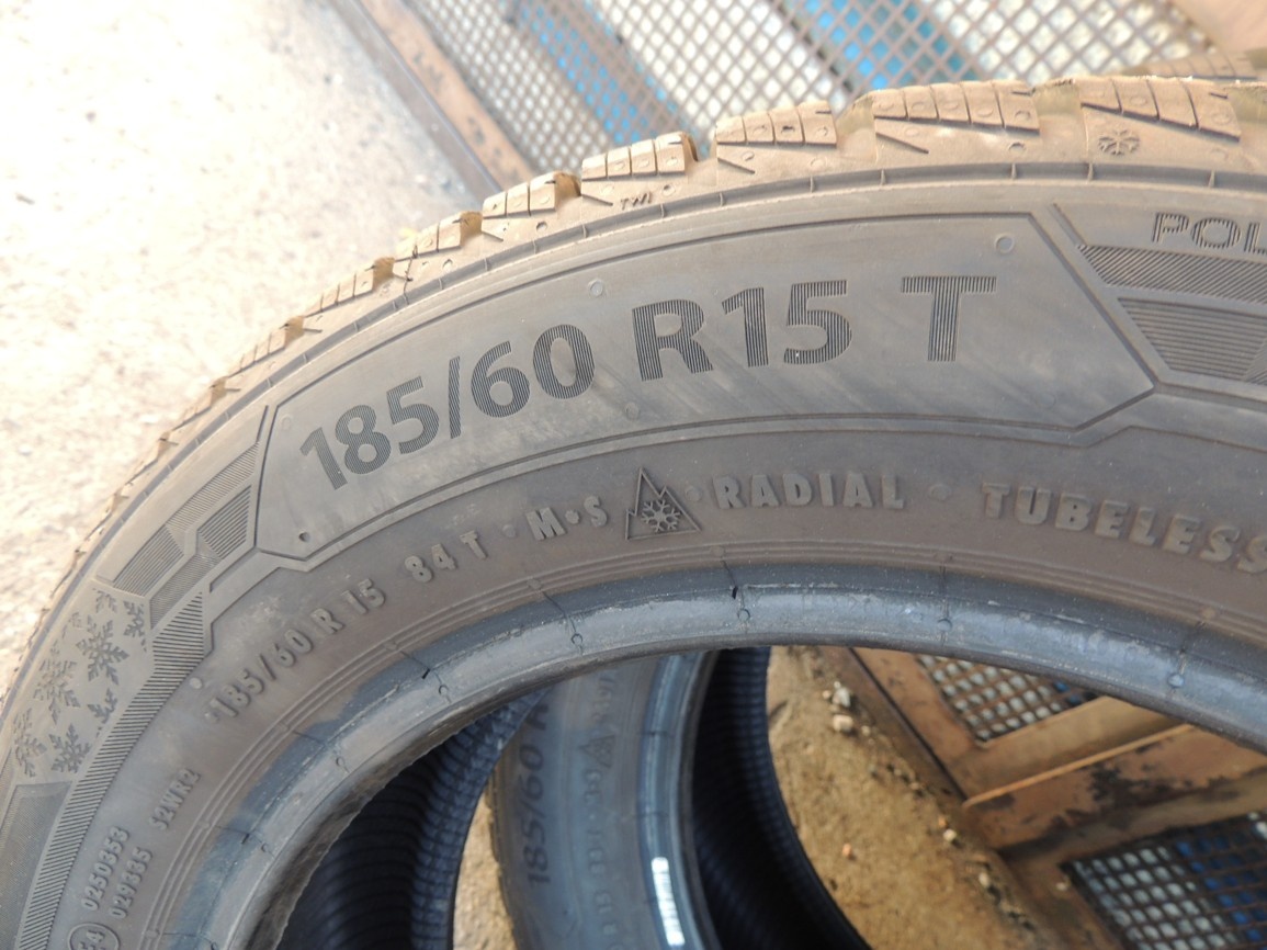 4ks zimních pneu Barum Bravuris 5 185/60/15T, vzorek 7,5-8mm - 3