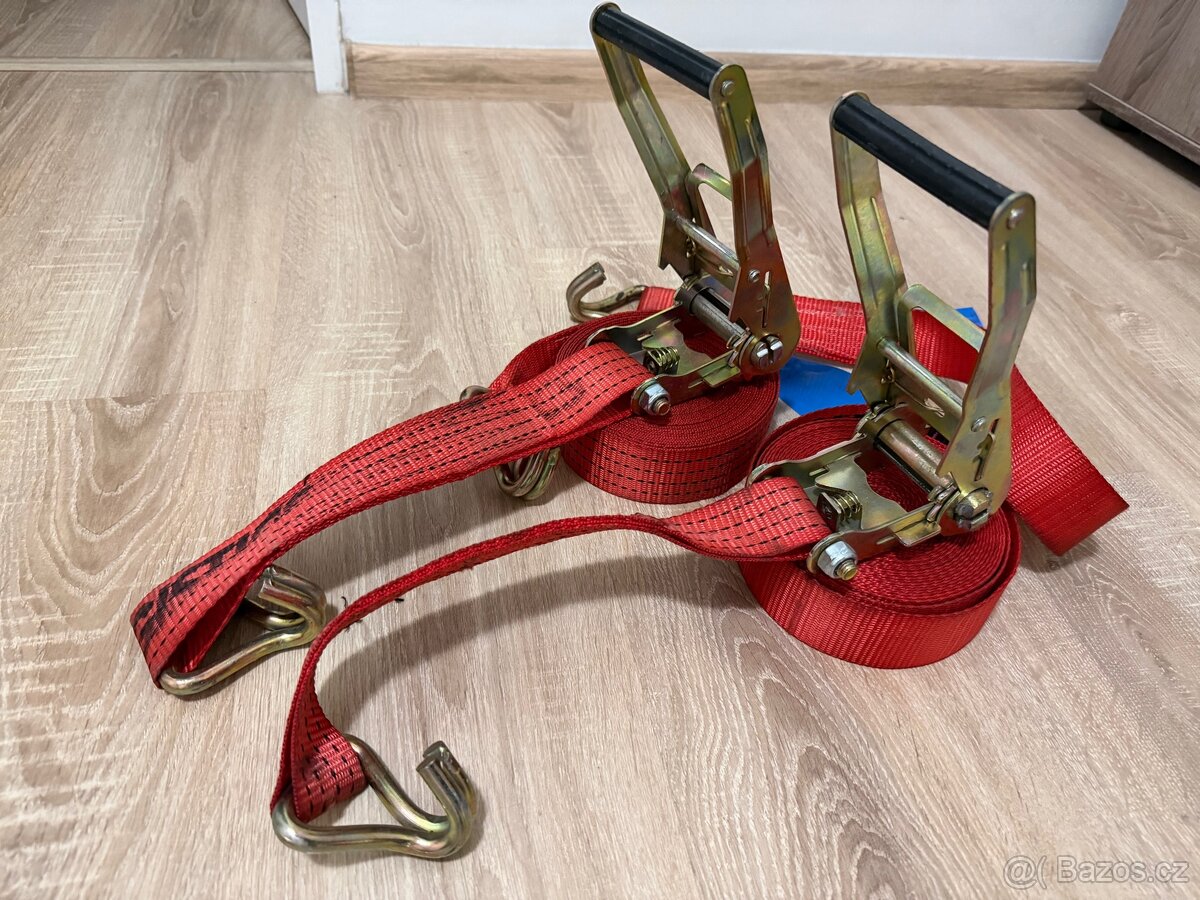 Upínací popruhy s ráčnou a háky - 3