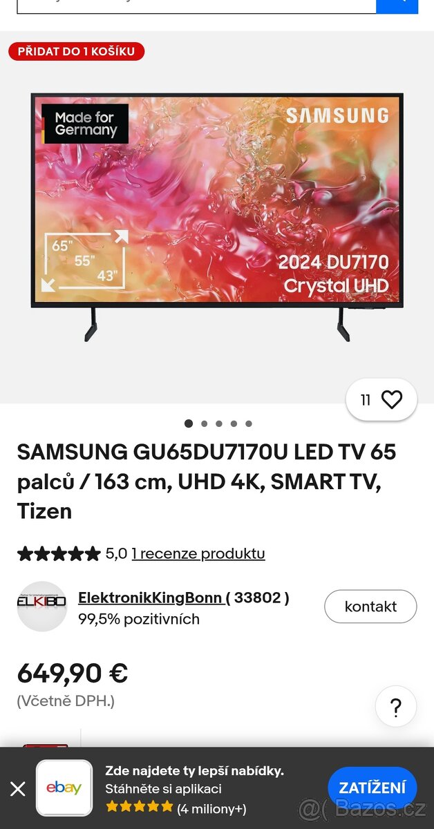 Samsung Gu65du7170u smart - 3