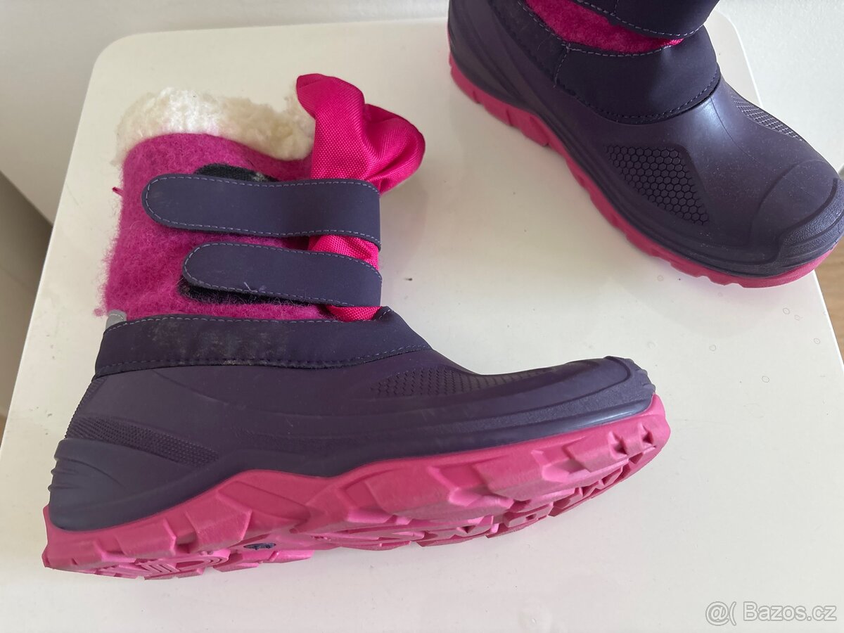 Kozačky zateplené vel. 34, stélka 20,5 cm. - 3