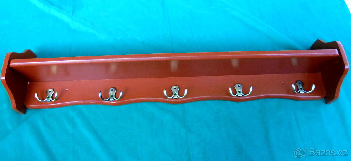 Polička masiv dřevo, retro styl - 3