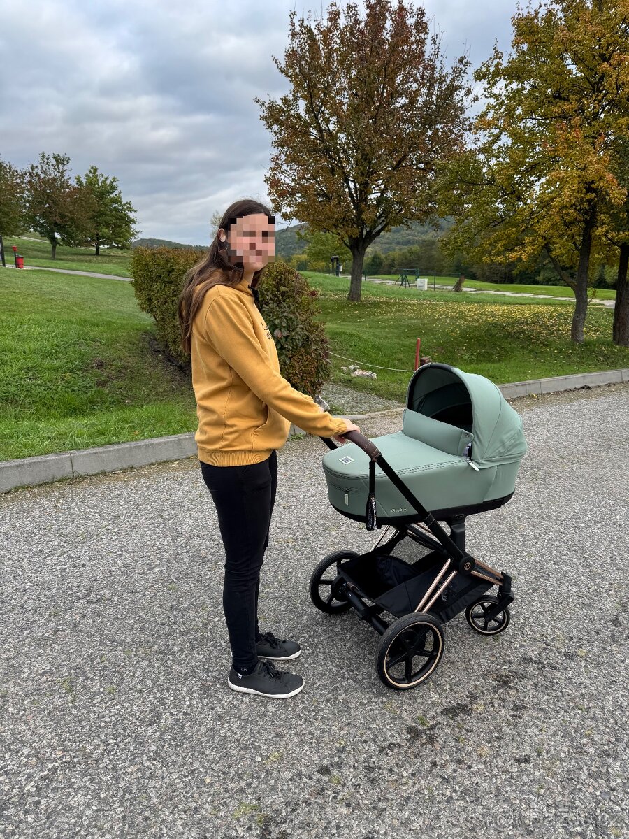 Korba Cybex Lux Carry Cot Leaf Green - 3