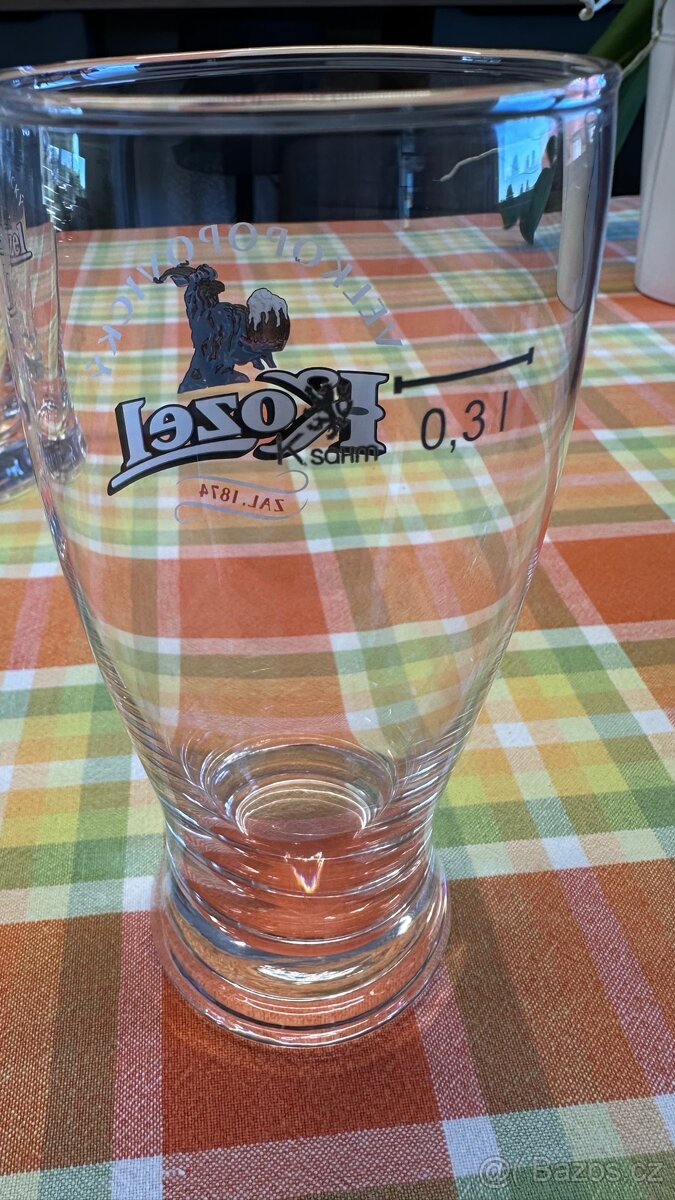 Pivní sklenice Velkopopovický kozel 0,3l sada 12 ks - 3