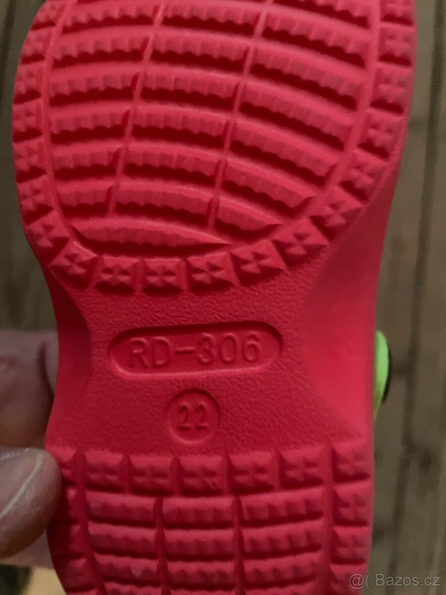 Dívčí boty typ crocsy vel. 22 jako nová - 3