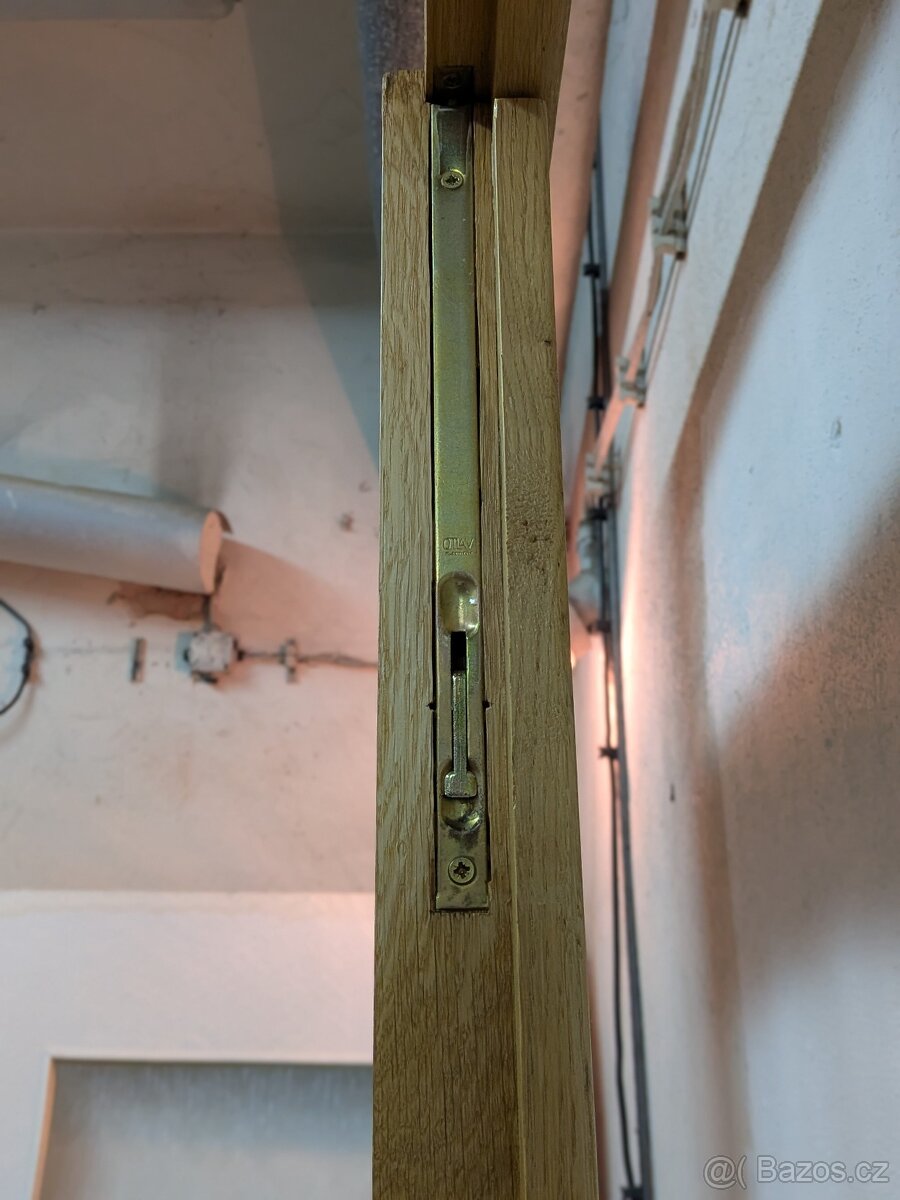 Masivní DUB Dvoukřídlé dveře s nadsvětlíkem V 241,5 cm - 3