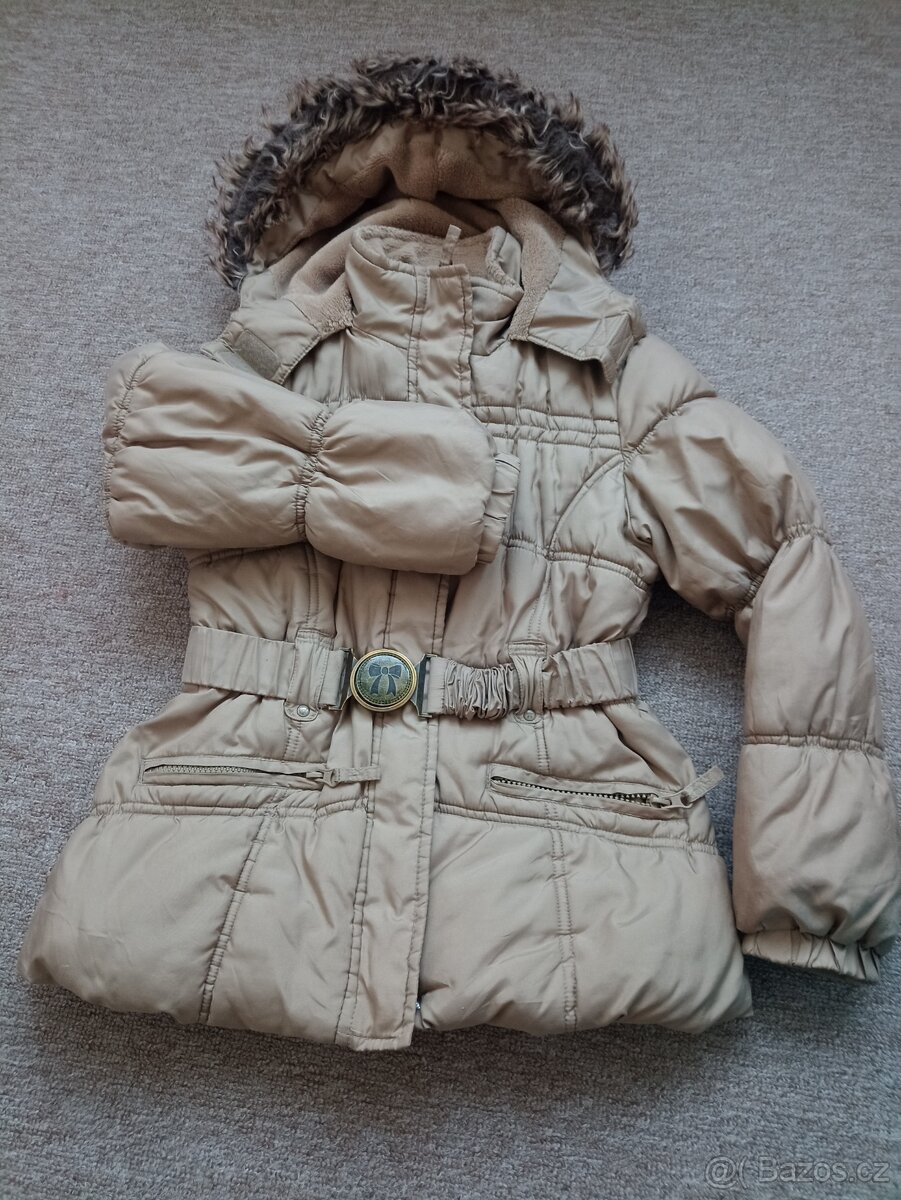 Zimní bunda/kabát C§A vel. 128/134 - 3